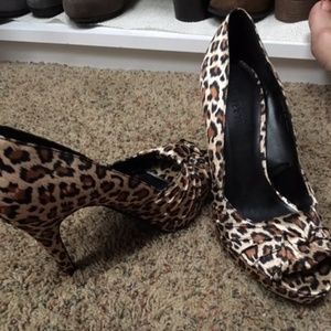 Leopard print heels
